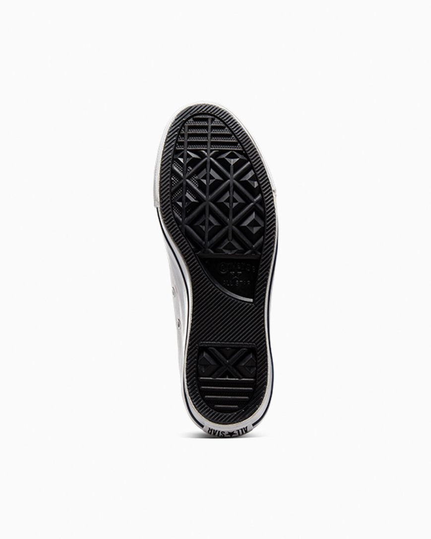 Converse Chuck Taylor All Star Lift Slip Lave Platform Sko Dame Hvite Rød Blå | 196CXZSAW