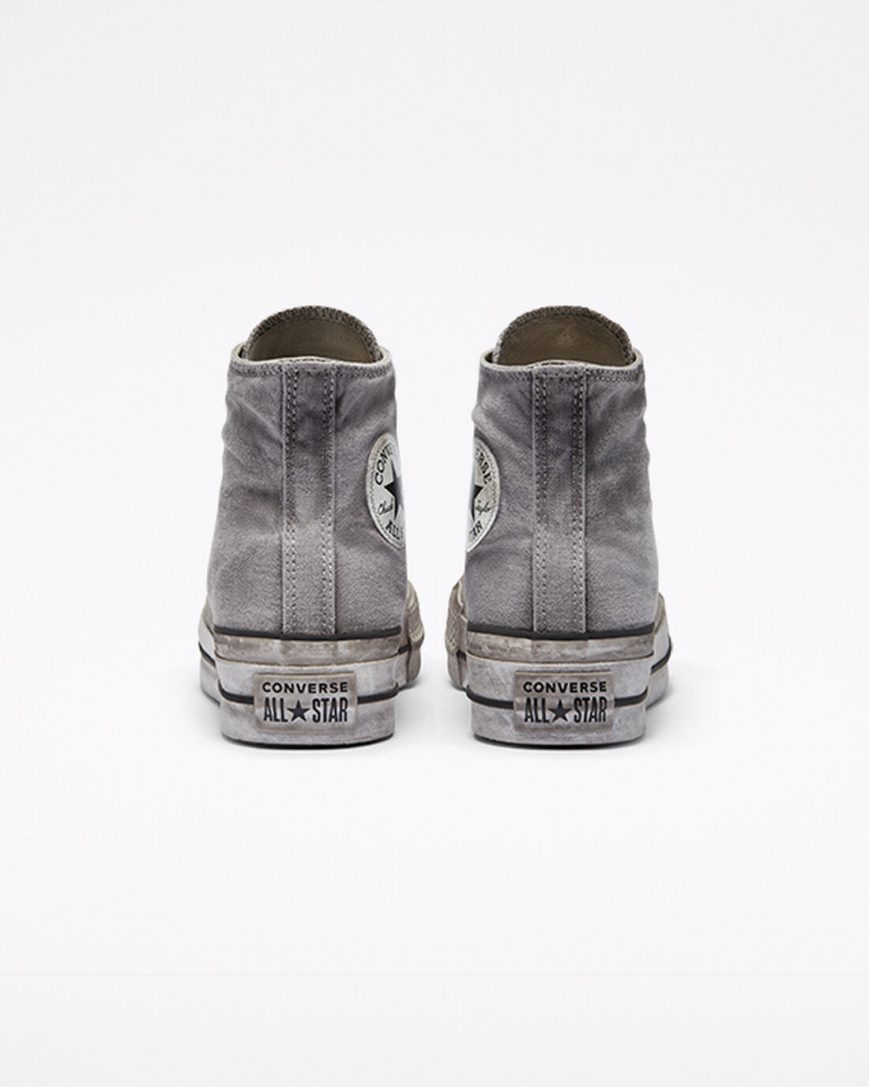 Converse Chuck Taylor All Star Lift Smoked Canvas Høye Platform Sko Herre Grå Hvite | 065TIQVJG