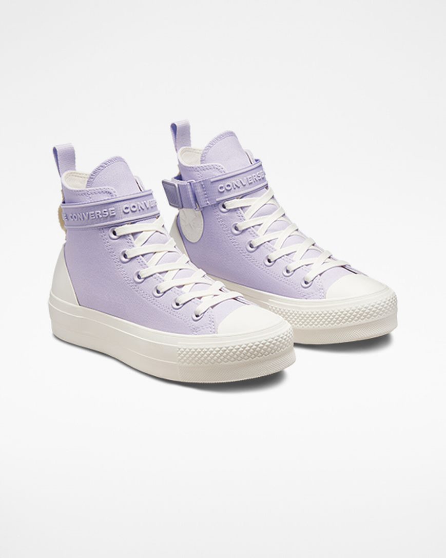Converse Chuck Taylor All Star Lift Utility Reima Høye Platform Sko Dame Lilla Lilla | 984SFBTVP