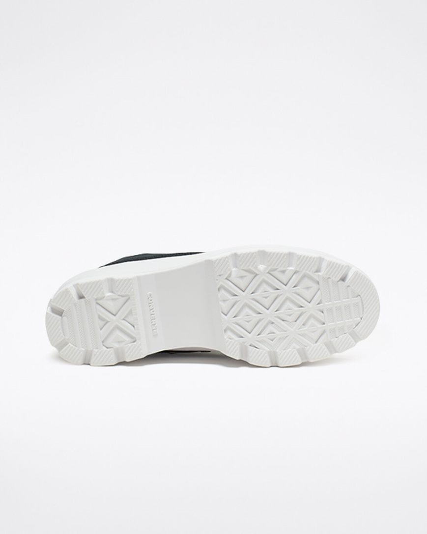 Converse Chuck Taylor All Star Lugged Høye Sko Dame Svarte Hvite Svarte | 651SXOQHW