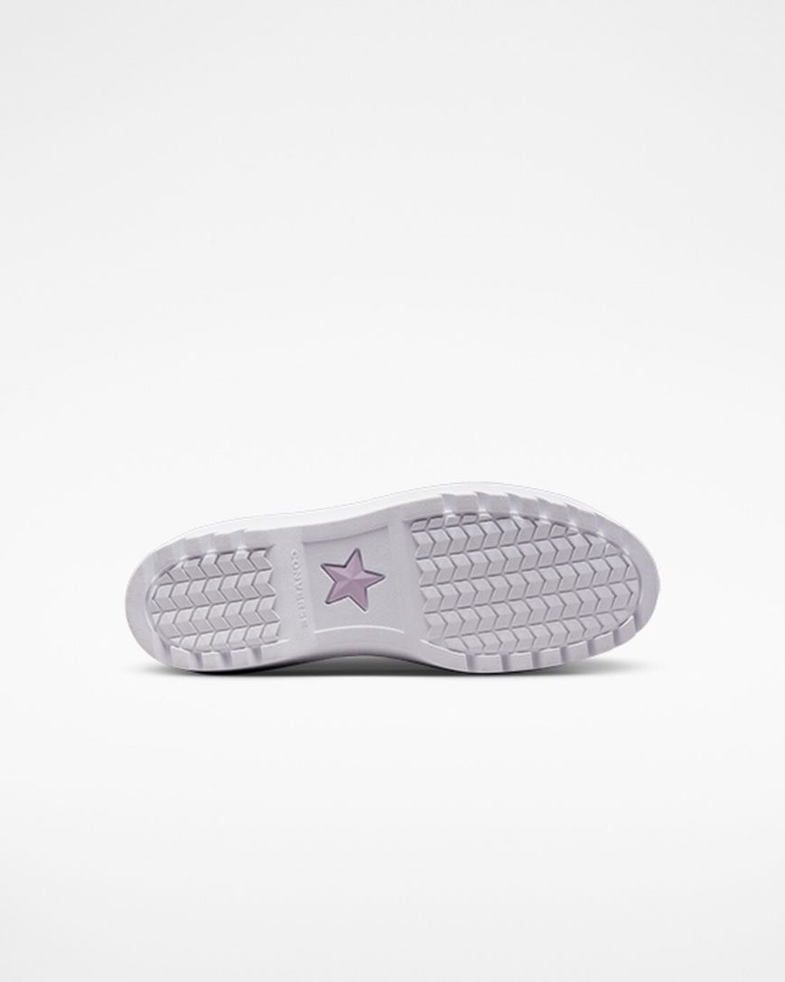 Converse Chuck Taylor All Star Lugged Lift Glitter Høye Platform Sko Jente Lilla Hvite Svarte | 072TFHPCS