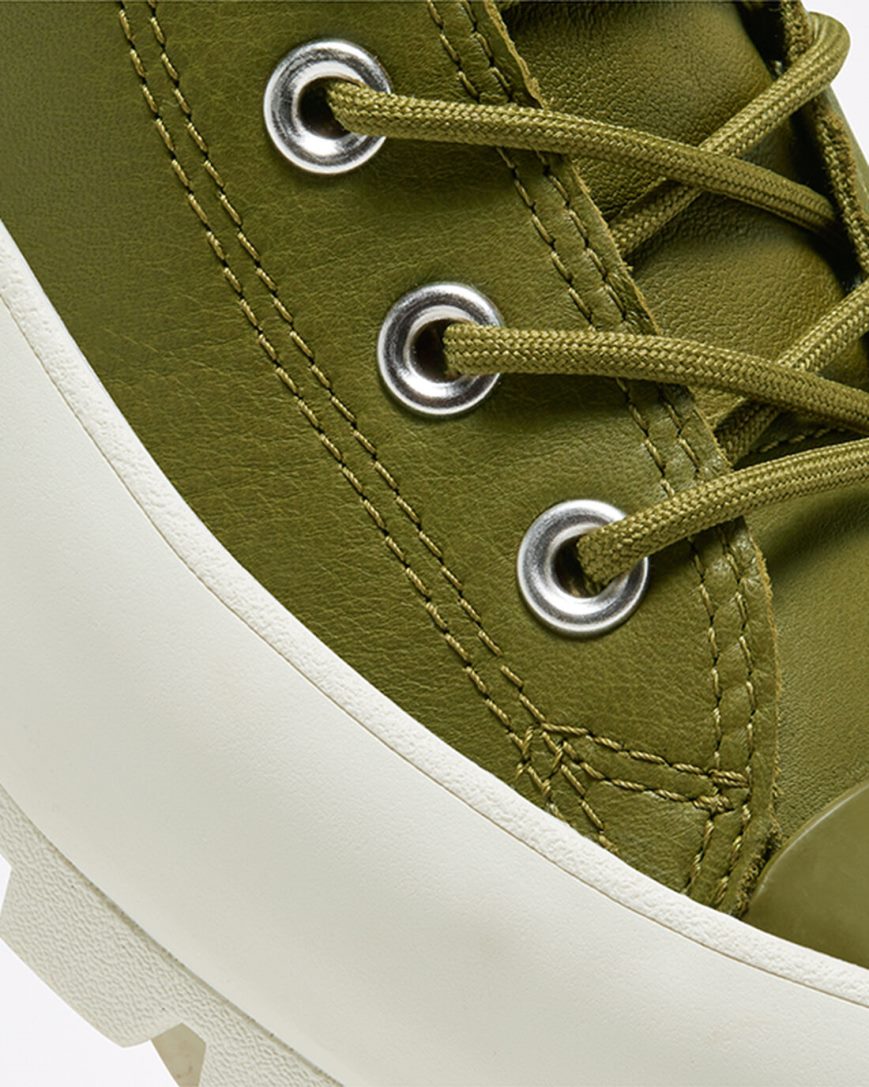 Converse Chuck Taylor All Star Lugged Vinter Høye Sko Dame Mørke Olivengrønne Marineblå | 358IEQBOA