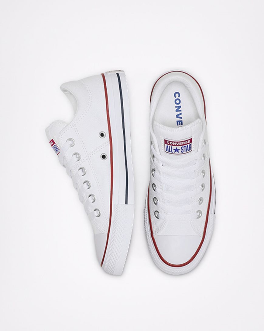 Converse Chuck Taylor All Star Madison Lave Sko Dame Hvite | 346BGKHJU