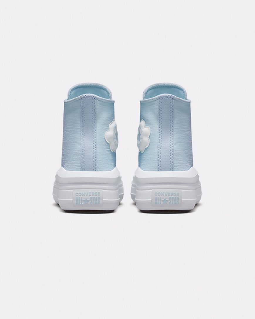 Converse Chuck Taylor All Star Move Cloud Patch Høye Platform Sko Jente Blå | 398CTYOIX