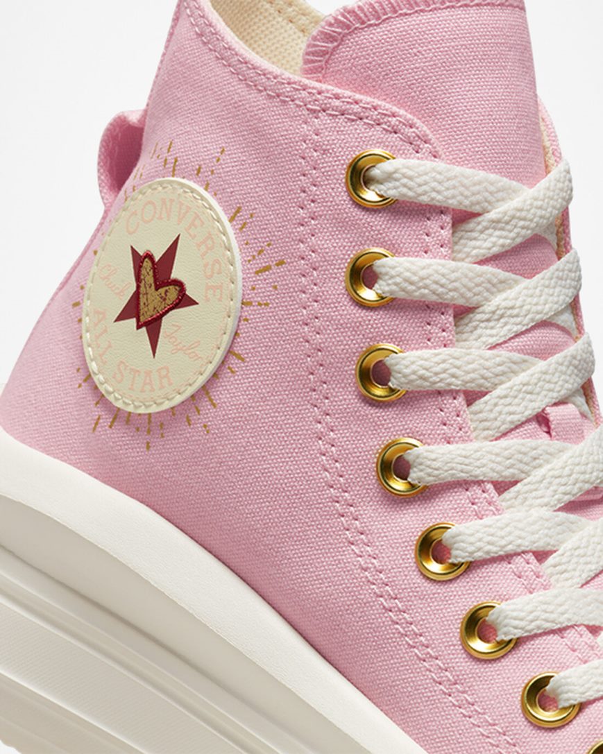 Converse Chuck Taylor All Star Move Hearts Høye Platform Sko Dame Oransje Rosa | 736ATRJCE