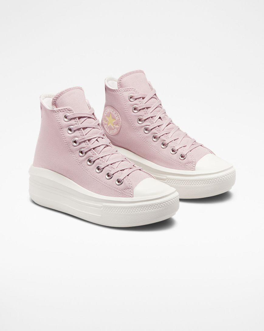 Converse Chuck Taylor All Star Move Høye Platform Sko Dame Grå Sitron | 049AVRSHW