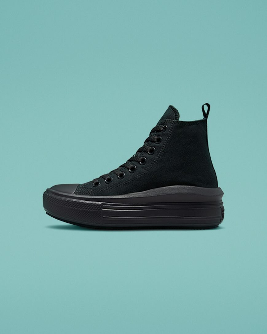 Converse Chuck Taylor All Star Move Høye Platform Sko Jente Svarte Grå | 084GCJWTF