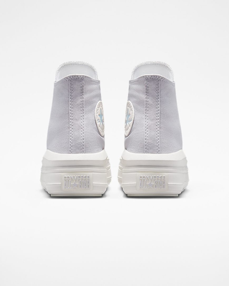 Converse Chuck Taylor All Star Move Høye Platform Sko Dame Lilla Hvite | 504IMLOZP