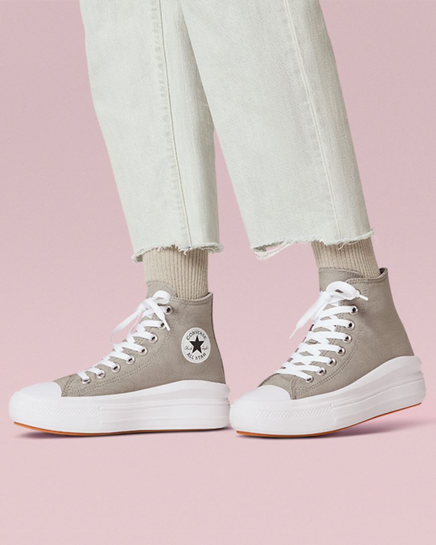 Converse Chuck Taylor All Star Move Høye Platform Sko Dame Olivengrønne Hvite | 862YOIHFJ