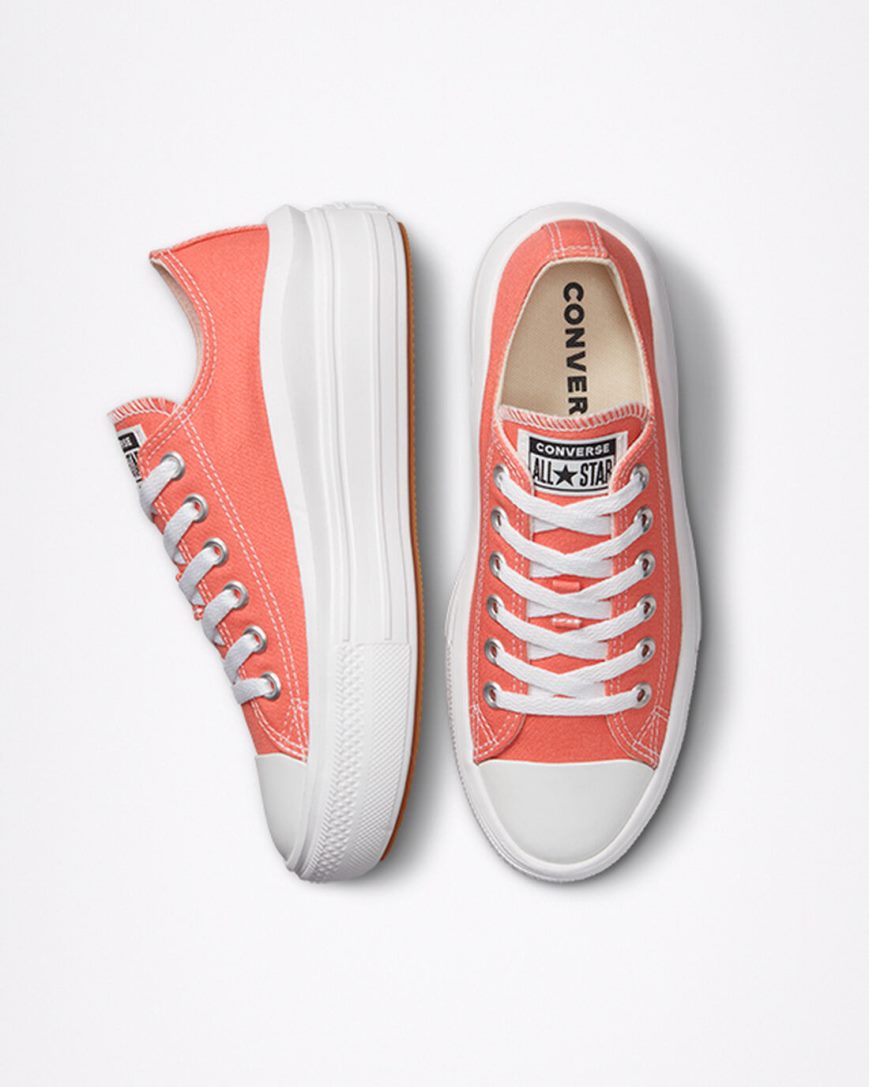 Converse Chuck Taylor All Star Move Lave Platform Sko Dame Oransje Hvite | 741EUYXRN