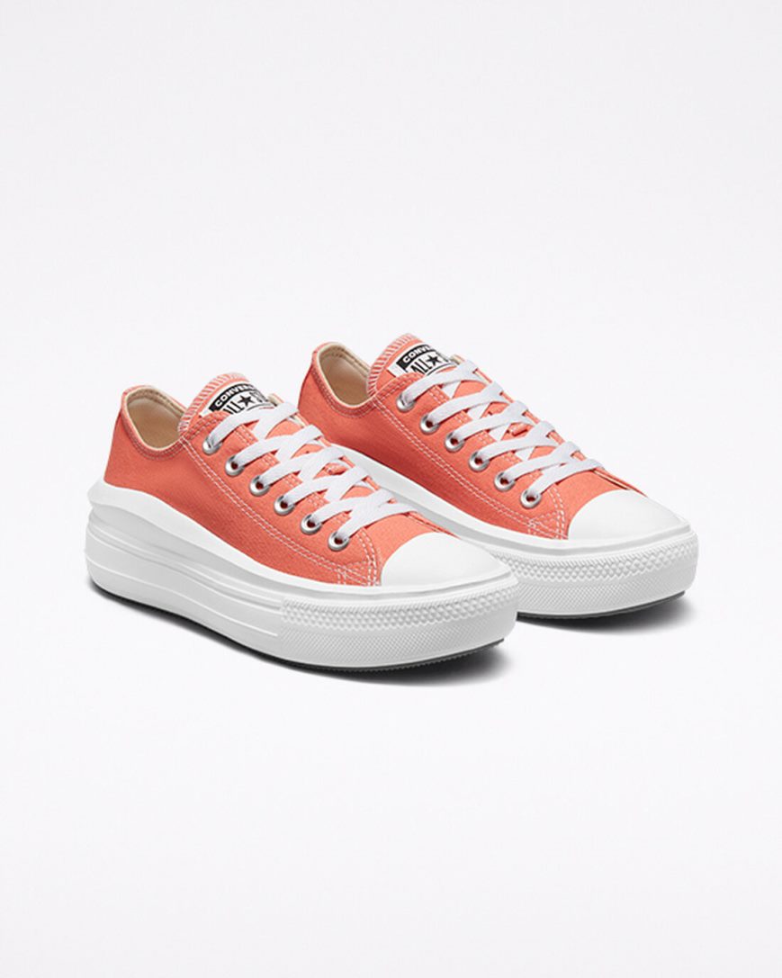 Converse Chuck Taylor All Star Move Lave Platform Sko Dame Oransje Hvite | 741EUYXRN