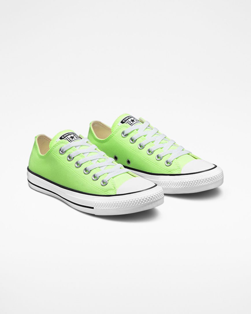Converse Chuck Taylor All Star Neon Lave Sko Herre Grønn Hvite Svarte | 934NFYJZR