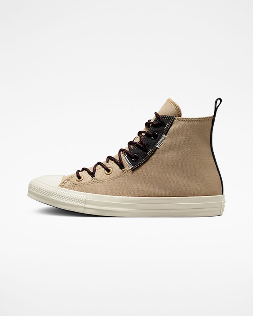 Converse Chuck Taylor All Star Rugged Basics Høye Sko Dame Khaki Oransje | 719IOSFCE