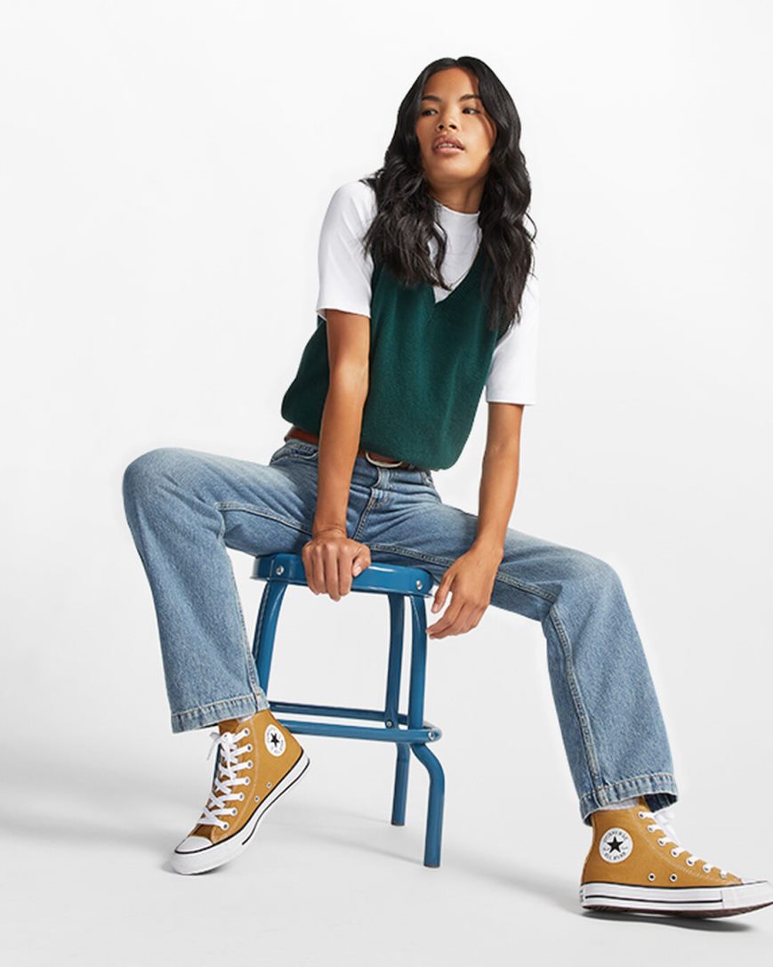 Converse Chuck Taylor All Star Seasonal Color Høye Sko Herre Oransje | 018PHNQKY