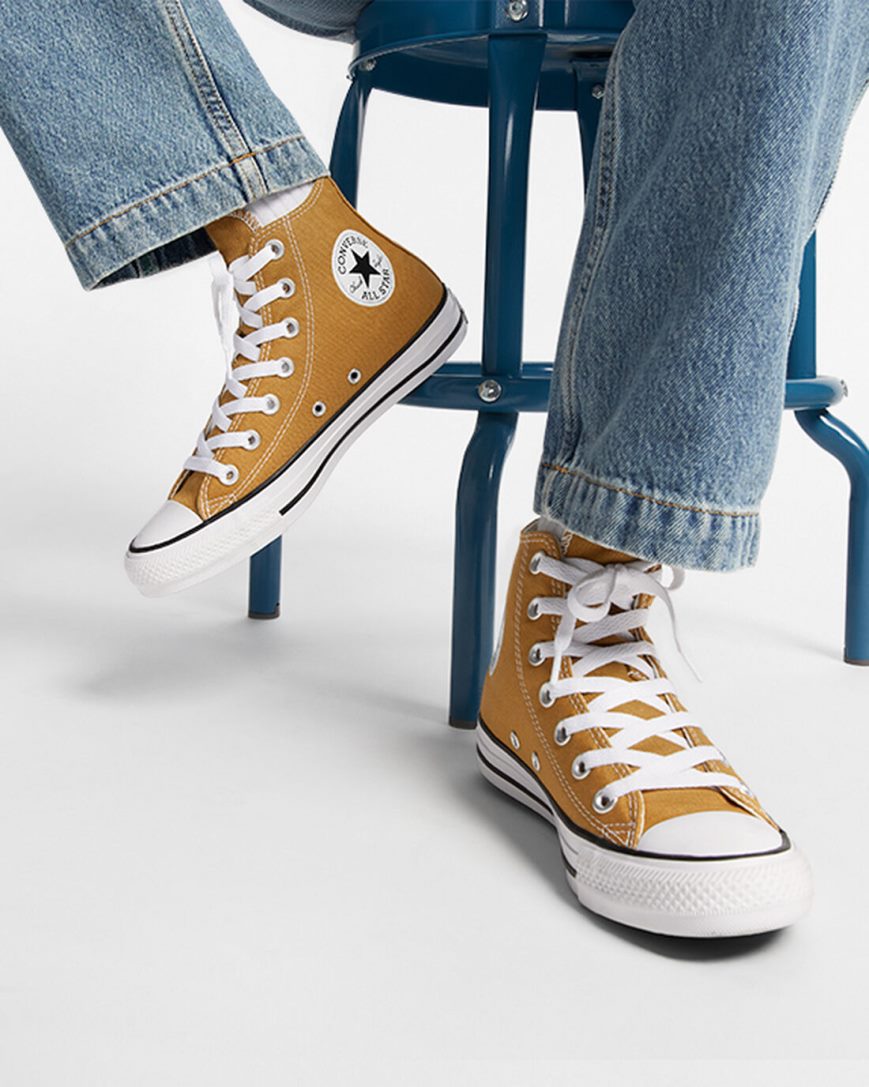 Converse Chuck Taylor All Star Seasonal Color Høye Sko Herre Oransje | 018PHNQKY