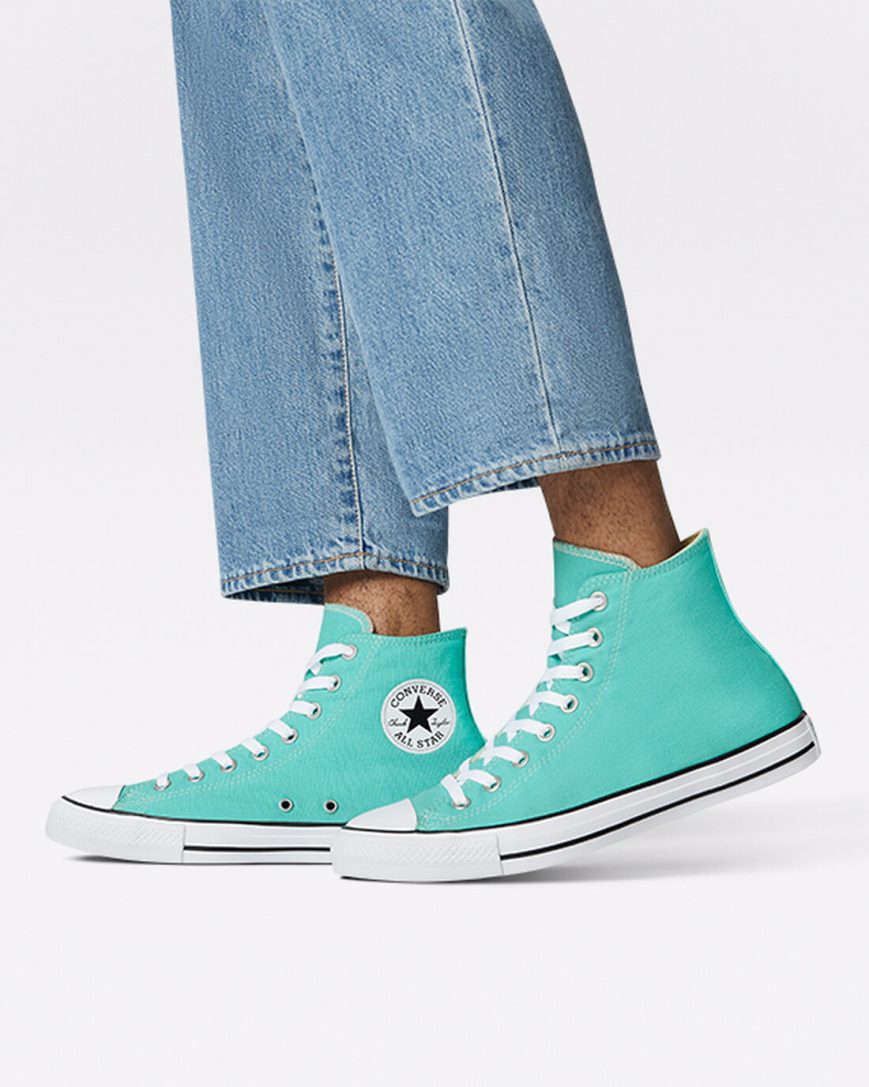 Converse Chuck Taylor All Star Seasonal Color Høye Sko Dame Lyse Turkis | 167GSVTIW