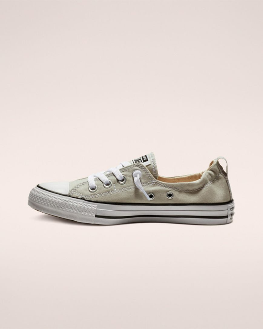 Converse Chuck Taylor All Star Shoreline Slip On Sko Dame Grå | 067THCAJZ