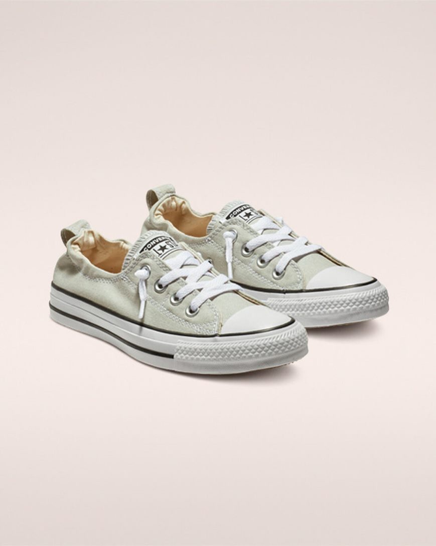 Converse Chuck Taylor All Star Shoreline Slip On Sko Dame Grå | 067THCAJZ