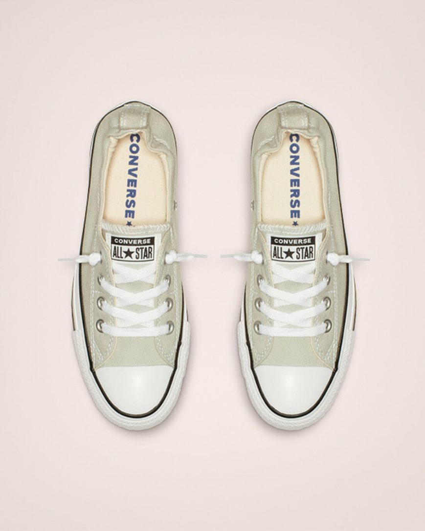Converse Chuck Taylor All Star Shoreline Slip On Sko Dame Grå | 067THCAJZ