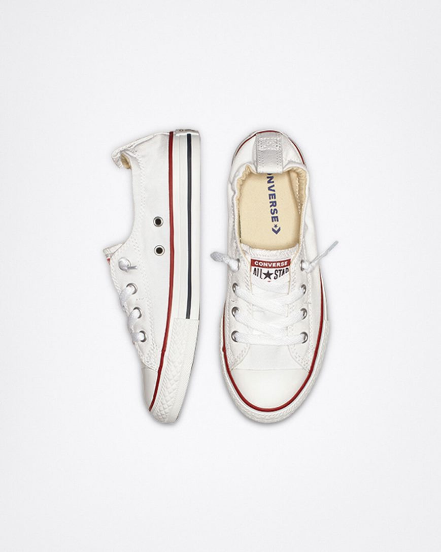 Converse Chuck Taylor All Star Shoreline Slip On Sko Jente Hvite | 142SRBGKY