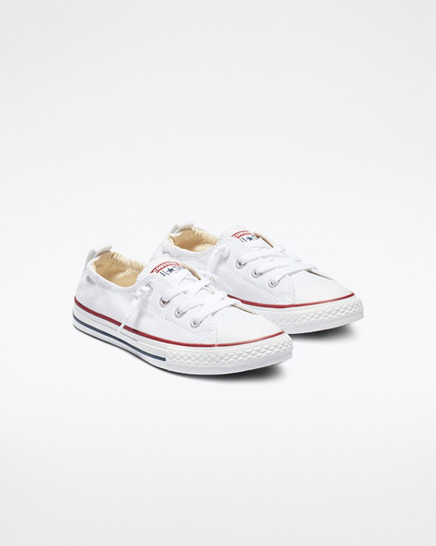 Converse Chuck Taylor All Star Shoreline Slip On Sko Jente Hvite | 142SRBGKY