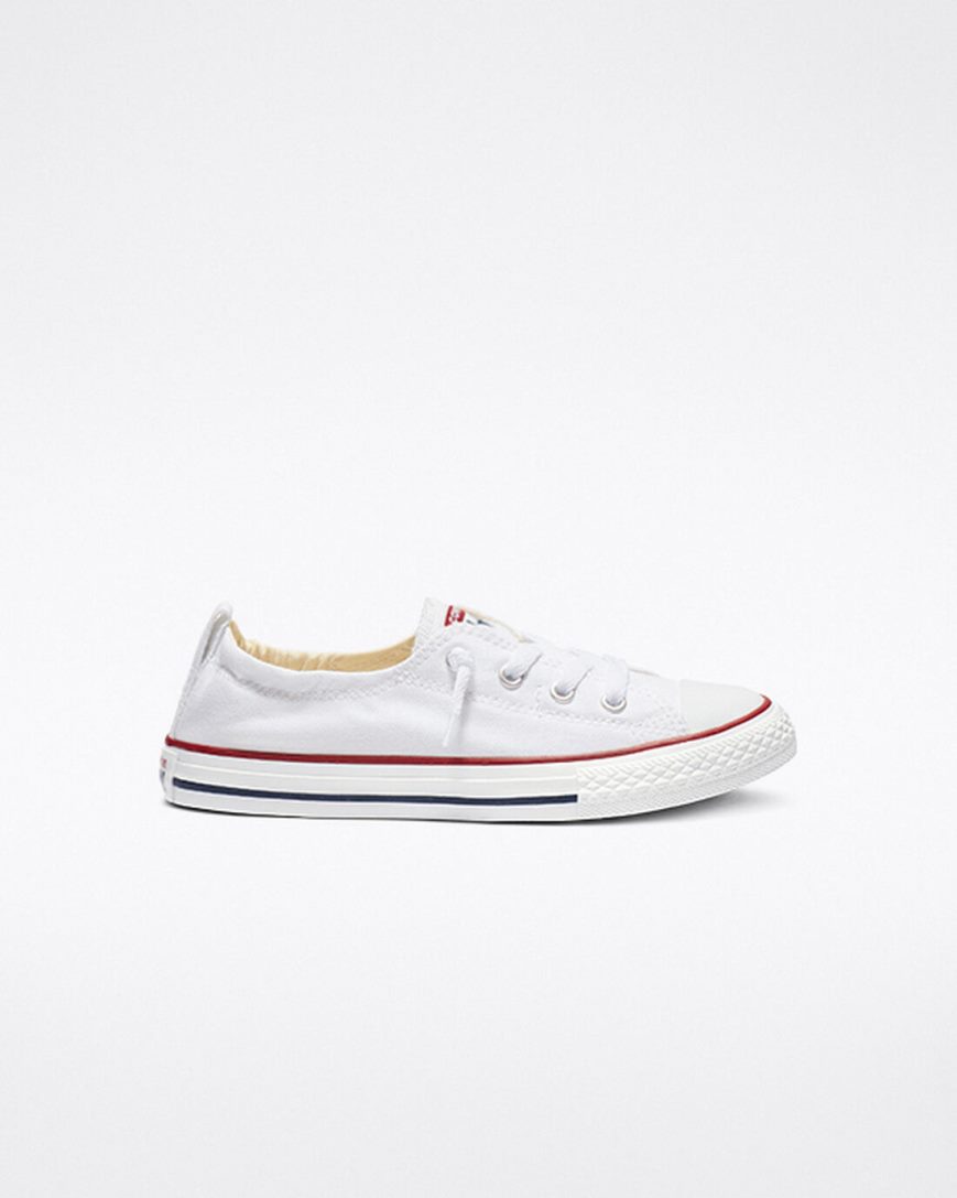 Converse Chuck Taylor All Star Shoreline Slip On Sko Jente Hvite | 142SRBGKY