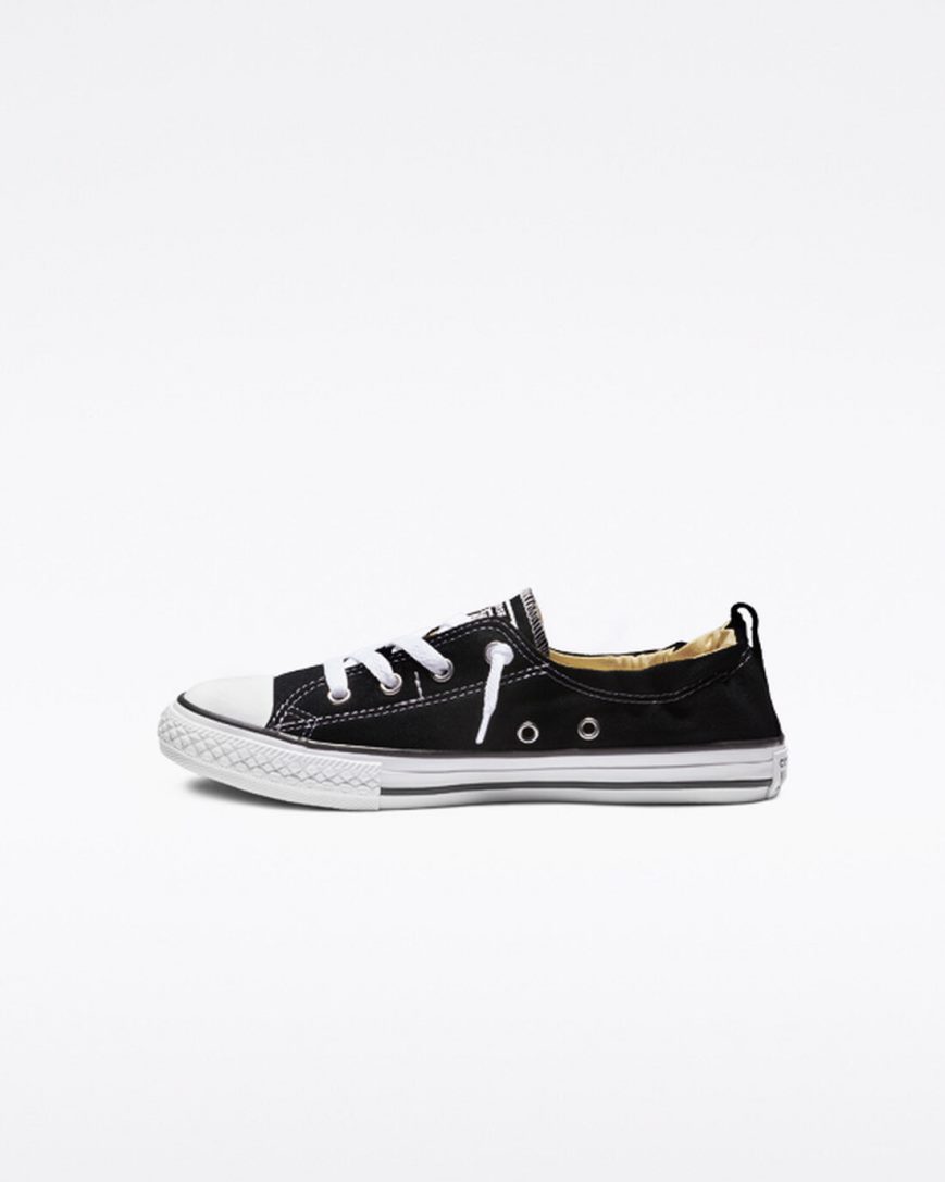 Converse Chuck Taylor All Star Shoreline Slip On Sko Jente Svarte | 381WLGTOP