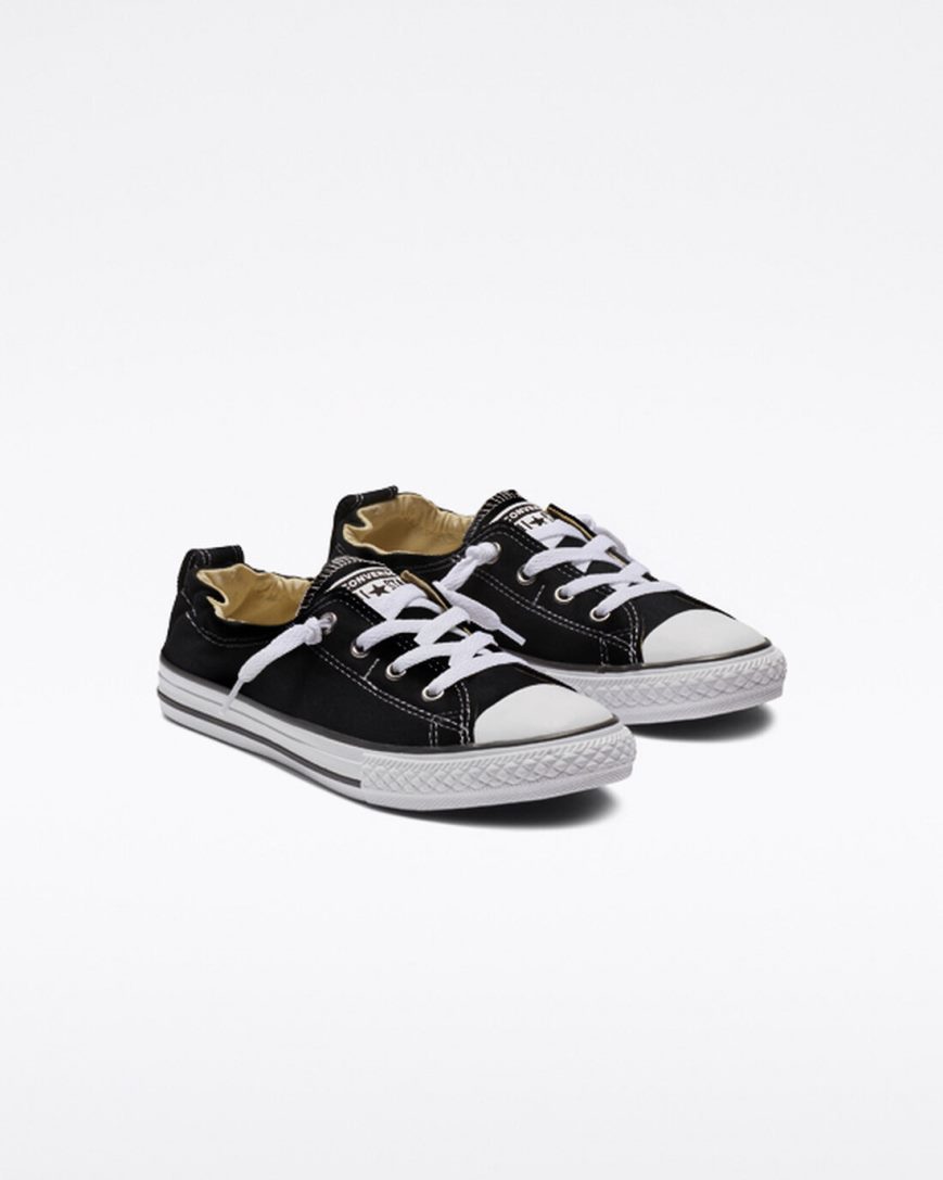 Converse Chuck Taylor All Star Shoreline Slip On Sko Jente Svarte | 381WLGTOP