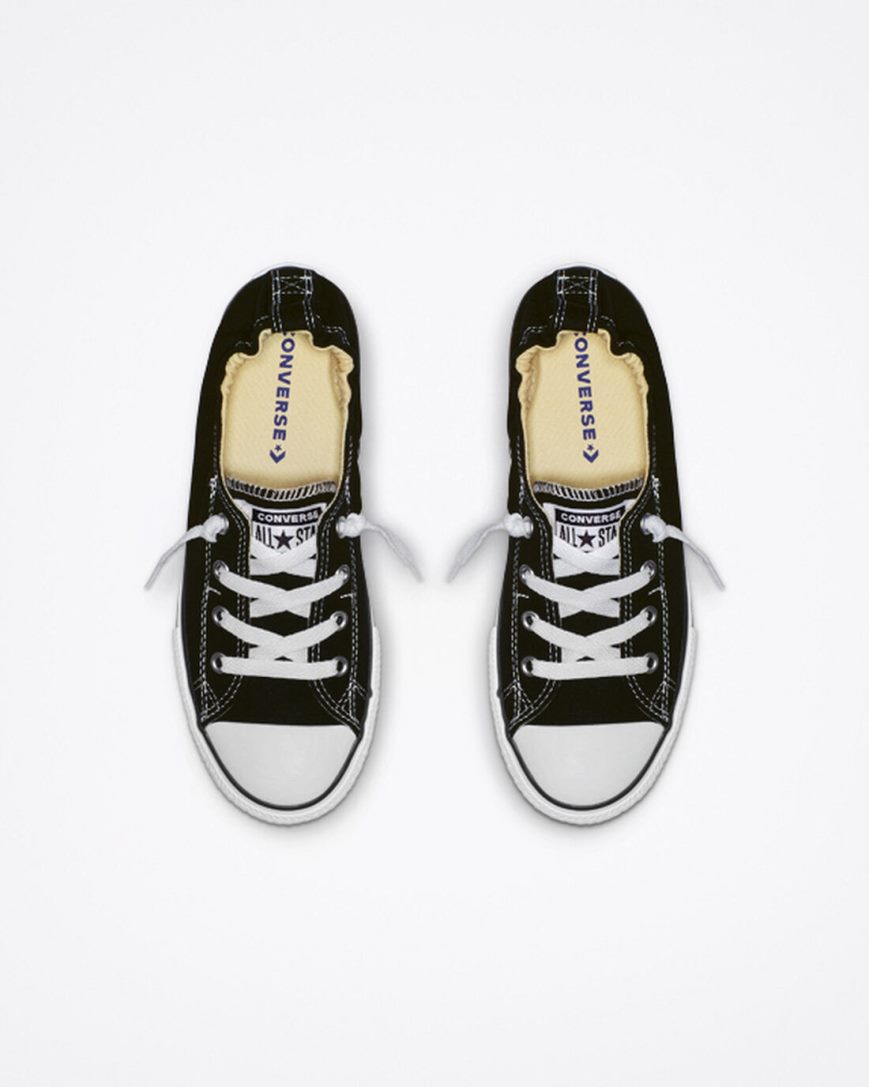 Converse Chuck Taylor All Star Shoreline Slip On Sko Jente Svarte | 381WLGTOP