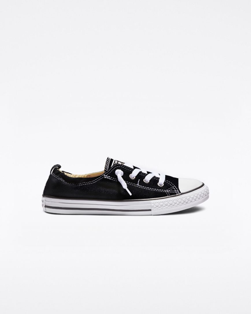 Converse Chuck Taylor All Star Shoreline Slip On Sko Jente Svarte | 381WLGTOP