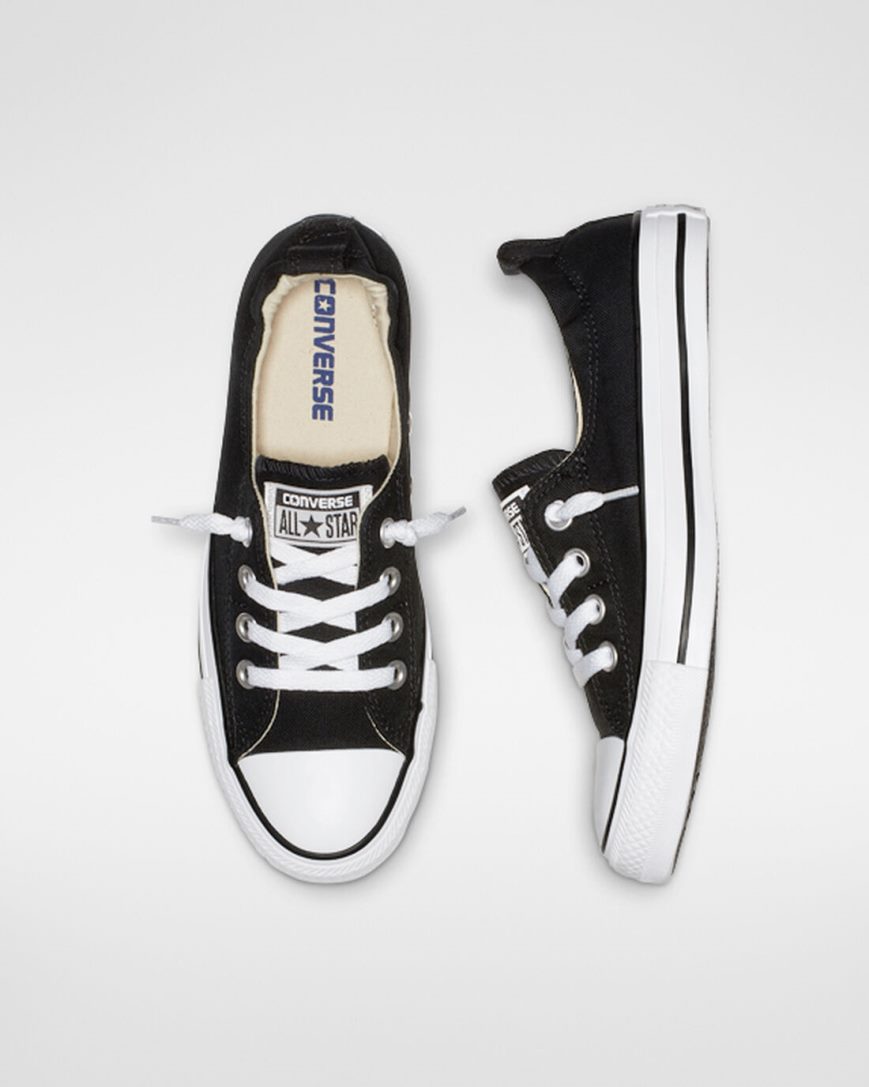 Converse Chuck Taylor All Star Shoreline Slip On Sko Dame Svarte | 720HESRJD