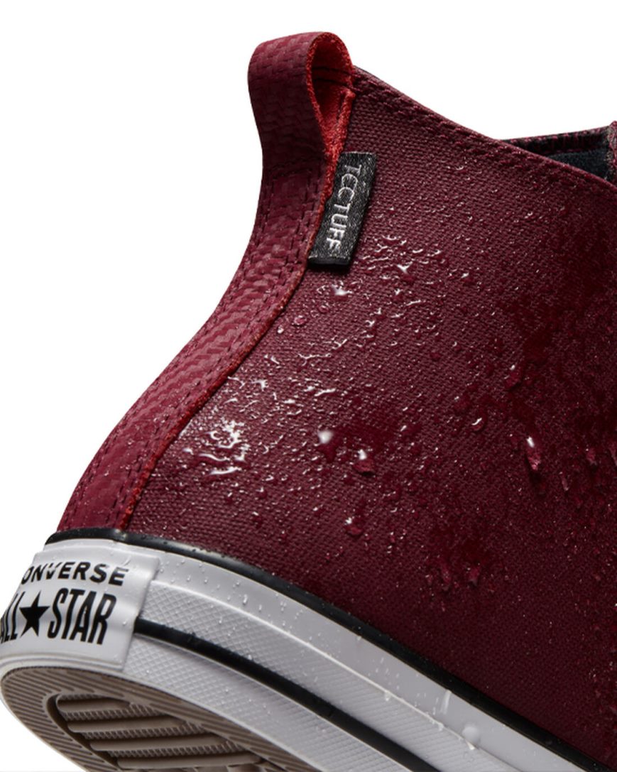 Converse Chuck Taylor All Star TecTuff Høye Sko Dame Mørke Rød Hvite Svarte | 318JXQTUW