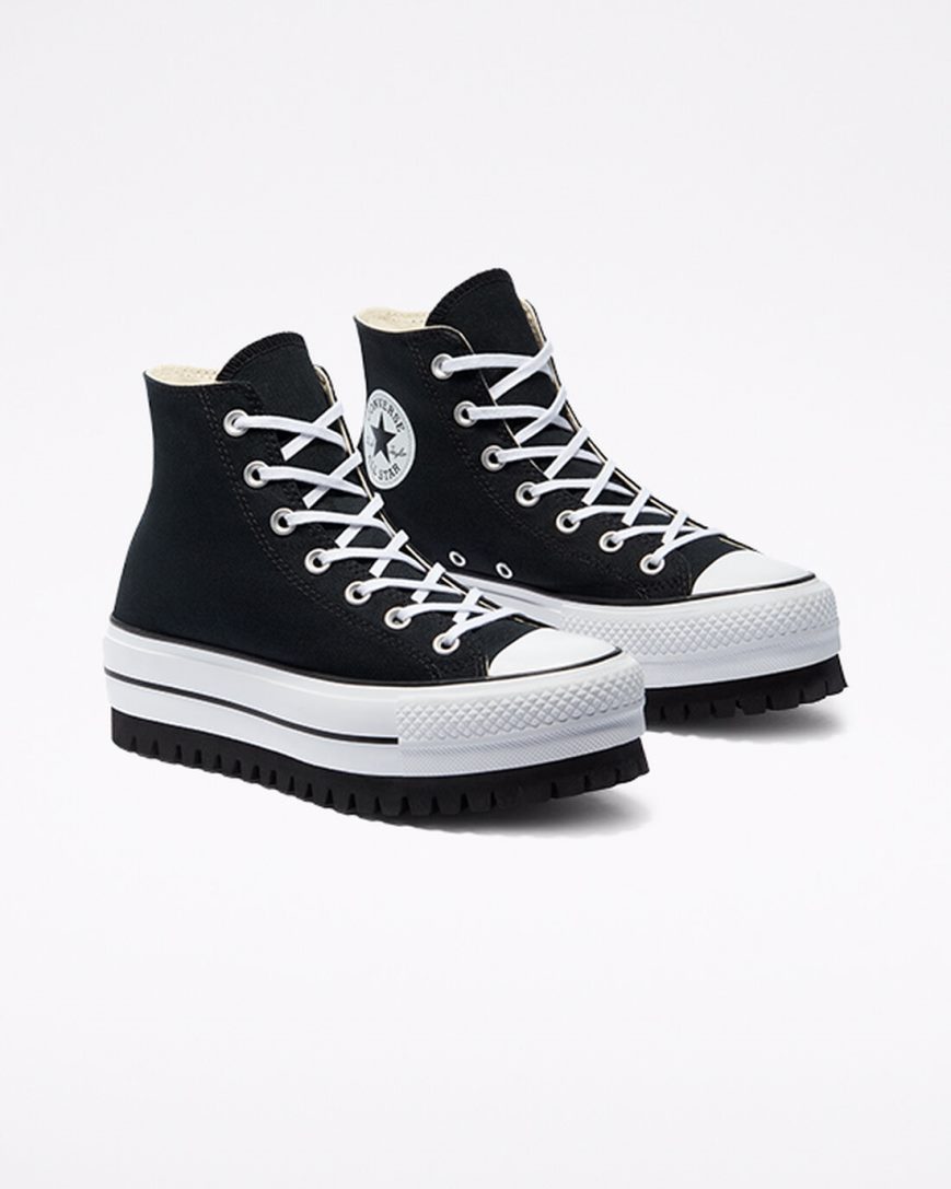 Converse Chuck Taylor All Star Trek Høye Sko Herre Svarte | 407QCFAID