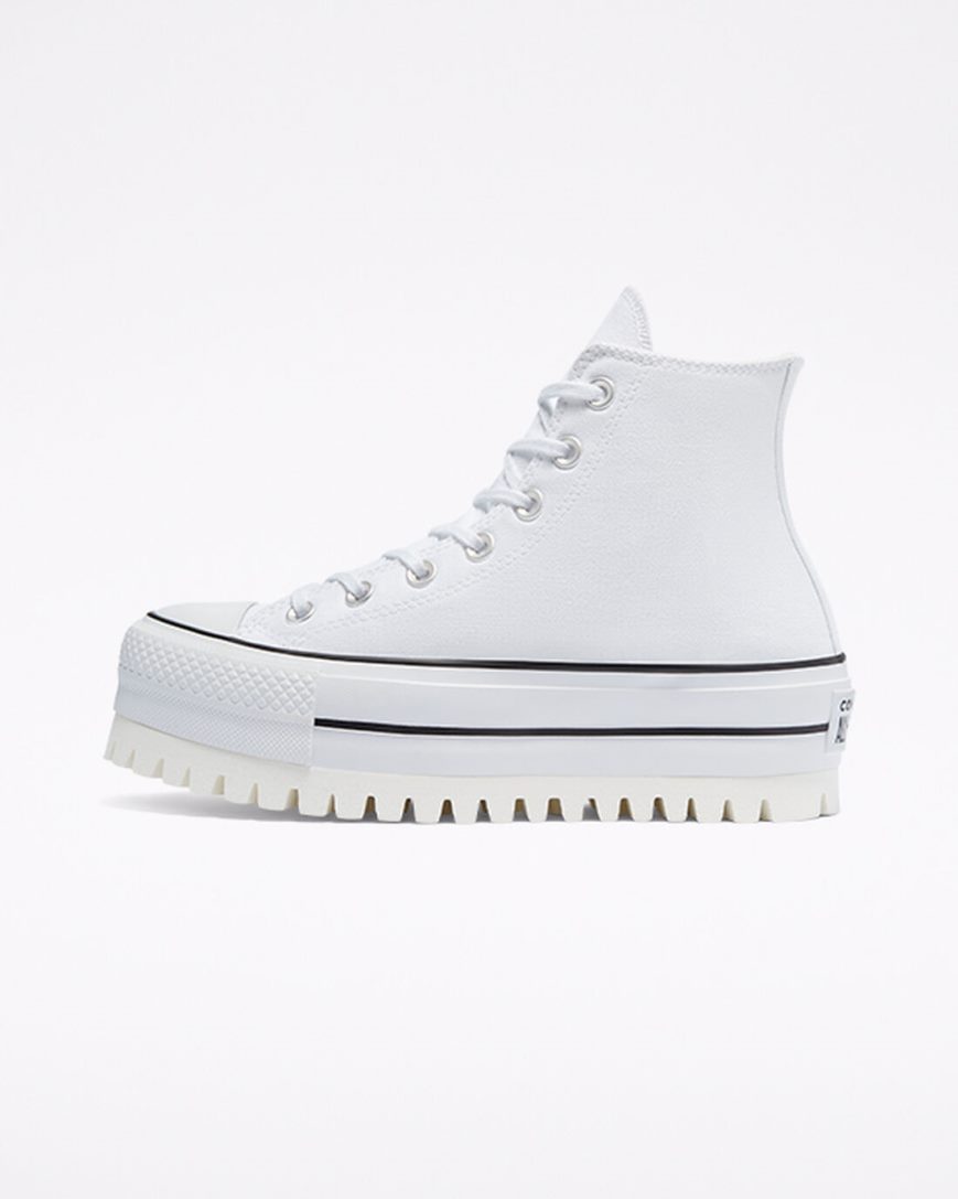 Converse Chuck Taylor All Star Trek Høye Platform Sko Dame Hvite | 980QBPWNH