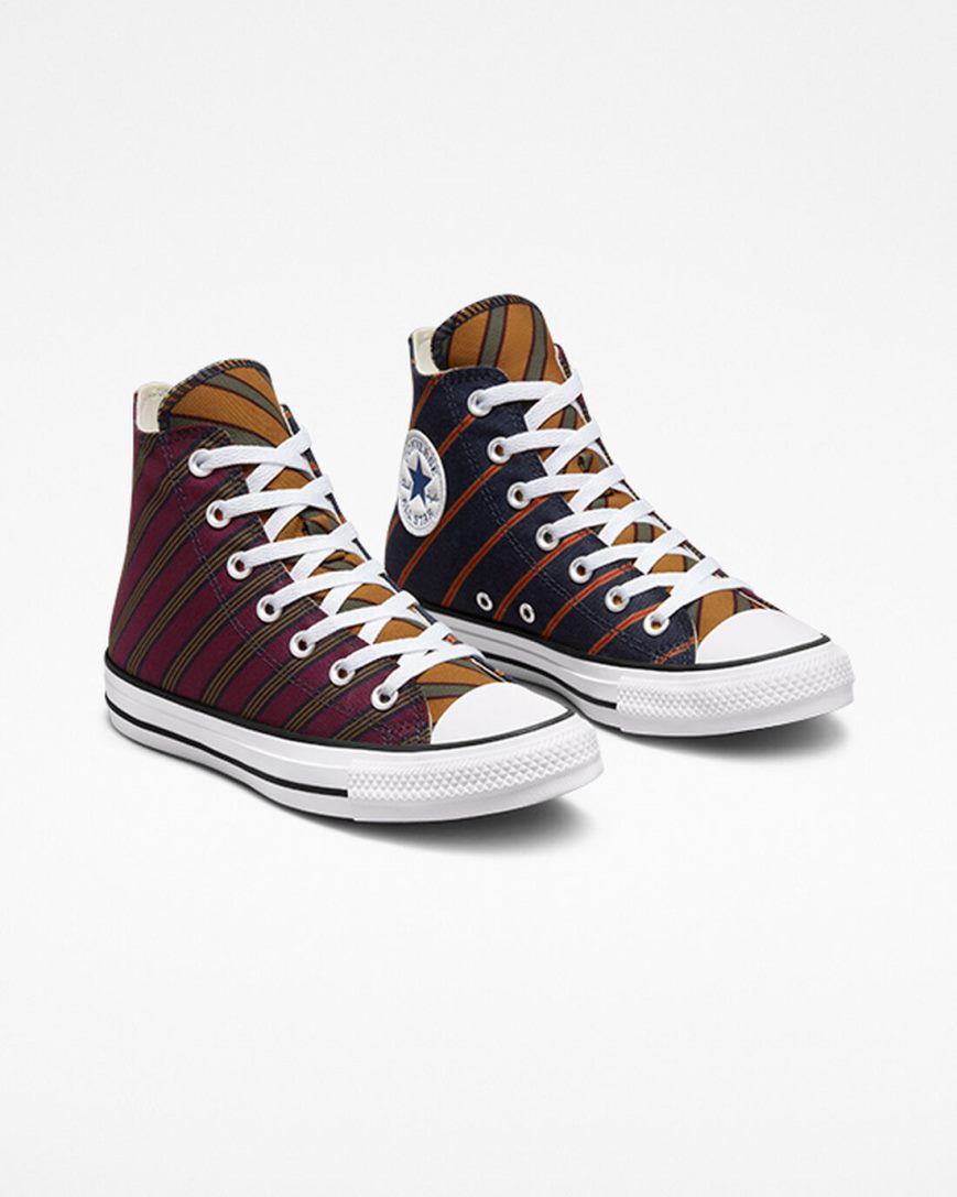 Converse Chuck Taylor All Star Twisted Classics Høye Sko Dame Obsidian Dyp Burgunder | 985PLVWYE