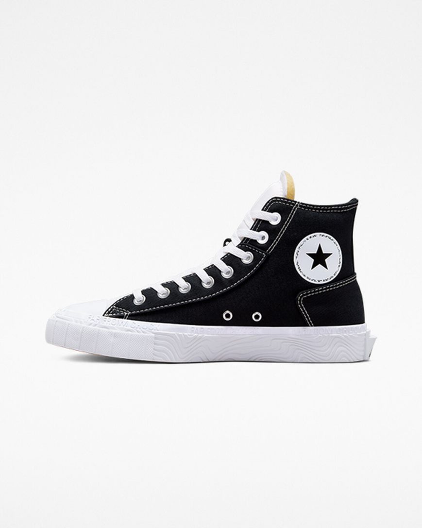 Converse Chuck Taylor Alt Star Canvas Høye Sko Herre Svarte Hvite | 643ZHOQFB