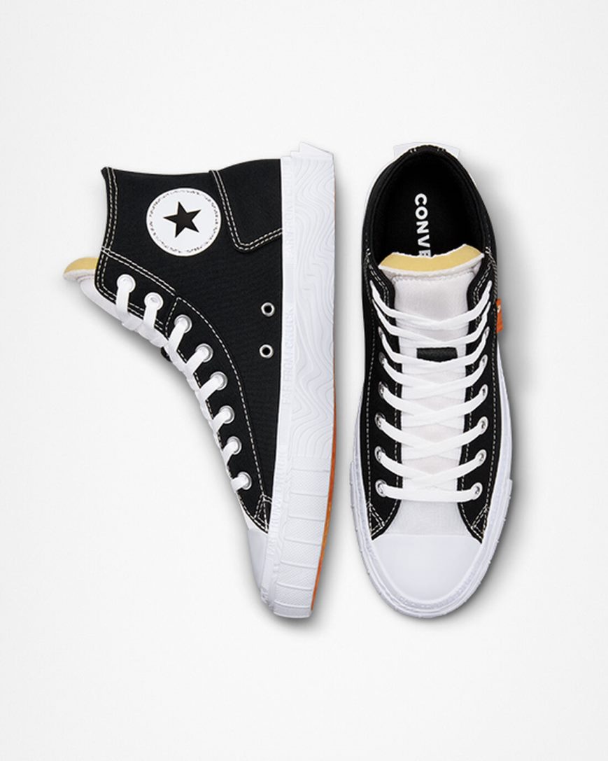 Converse Chuck Taylor Alt Star Canvas Høye Sko Herre Svarte Hvite | 643ZHOQFB