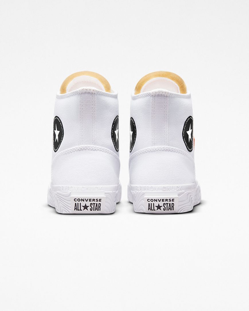 Converse Chuck Taylor Alt Star Canvas Høye Sko Herre Hvite Svarte Hvite | 685ZTDQFC
