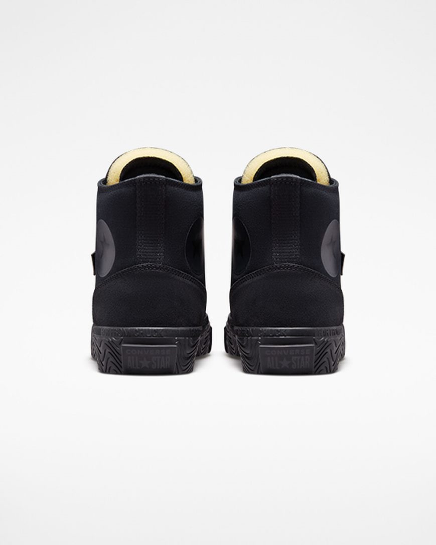 Converse Chuck Taylor Alt Star Wavy Høye Sko Herre Svarte Dyp Grå Svarte | 185OMNQUY