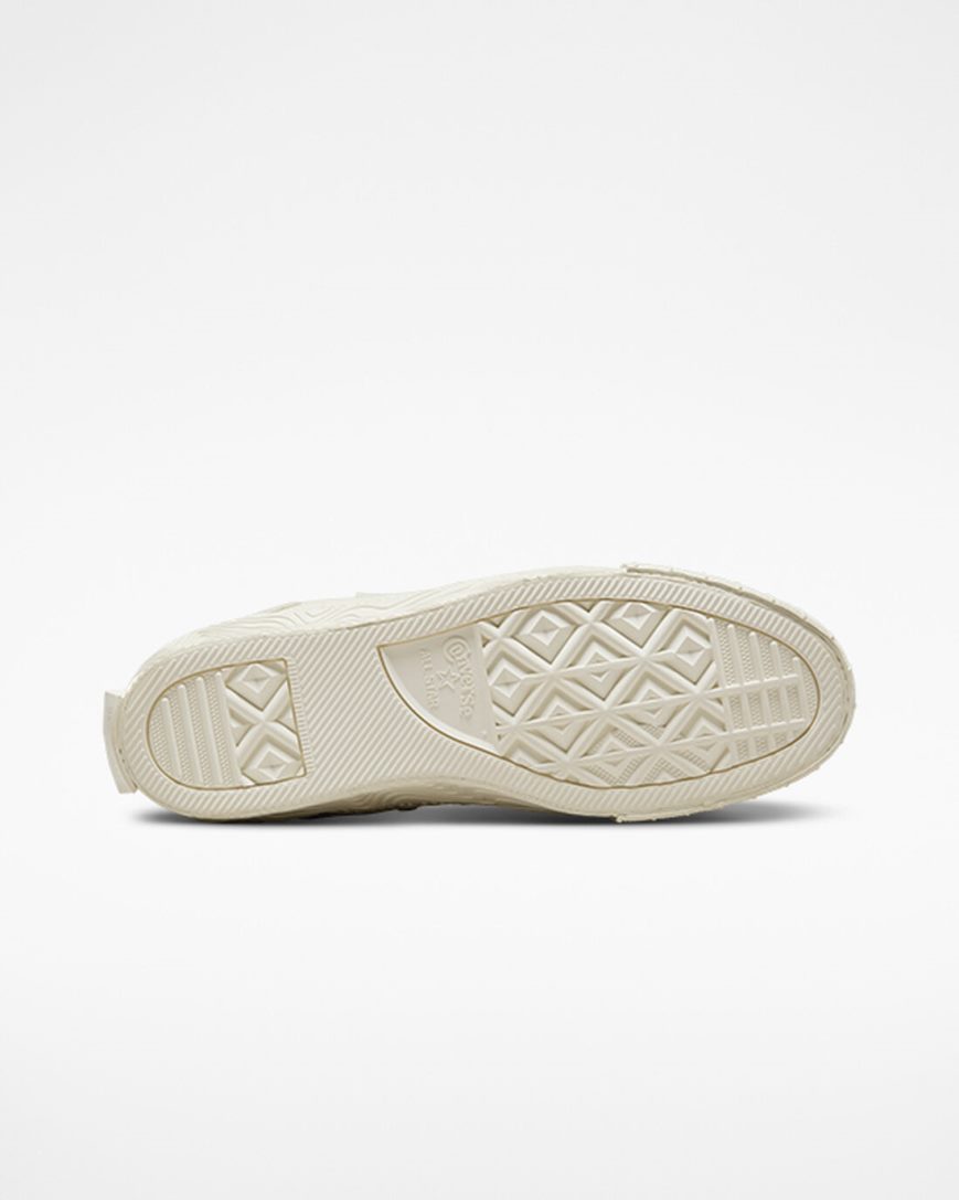 Converse Chuck Taylor Alt Star Wavy Høye Sko Herre Beige Hvite | 765KLIPUJ