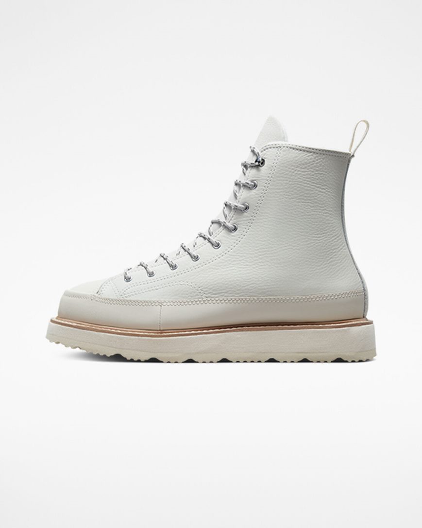 Converse Chuck Taylor Crafted Høye Støvler Dame Beige Beige Hvite Rosa | 235RGDZYH