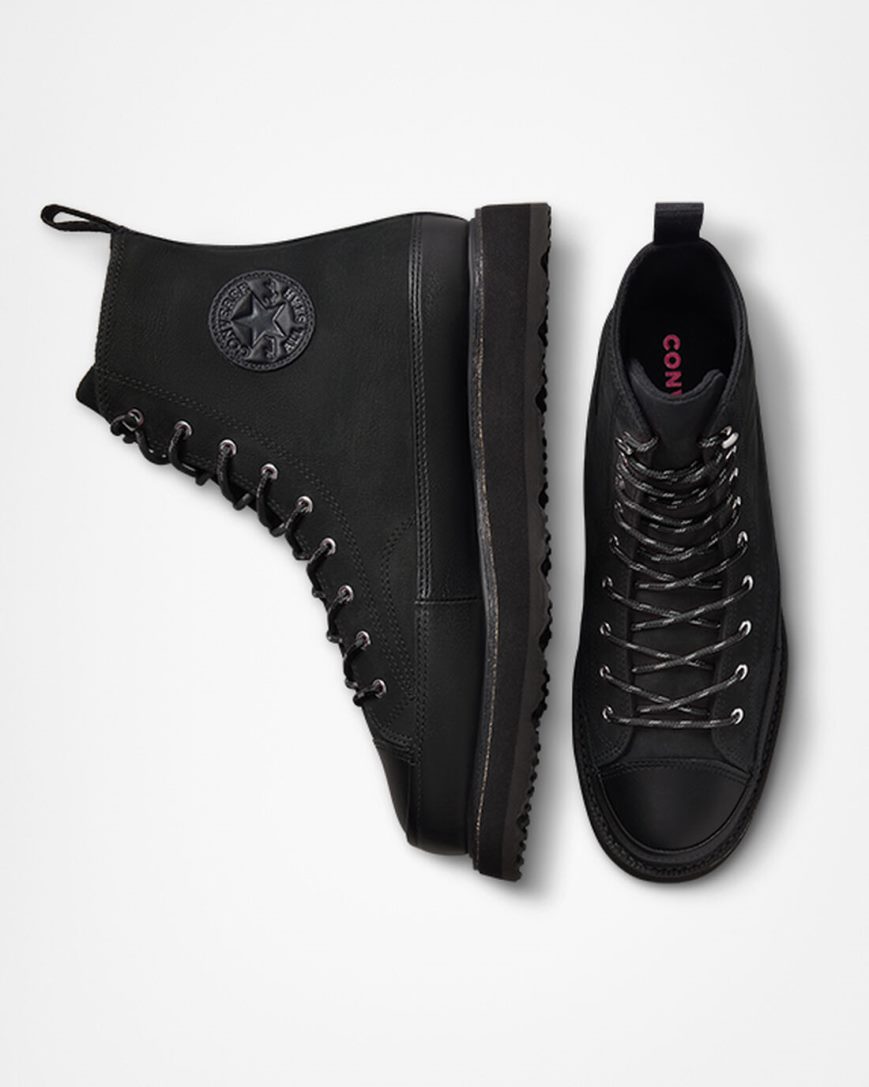 Converse Chuck Taylor Crafted Høye Støvler Herre Svarte Rosa | 327AXKYME