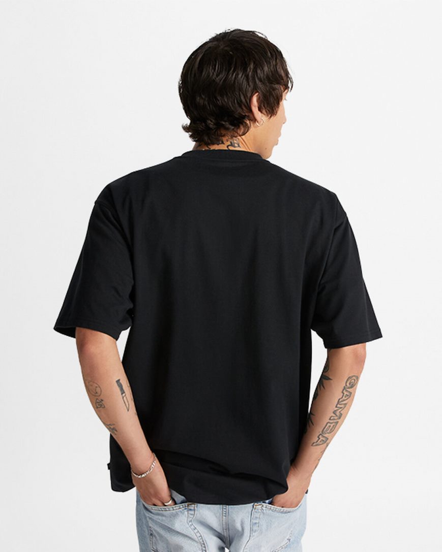 Converse Cloud Pocket Grafiske T-Shirts Herre Svarte | 684UCYBEL