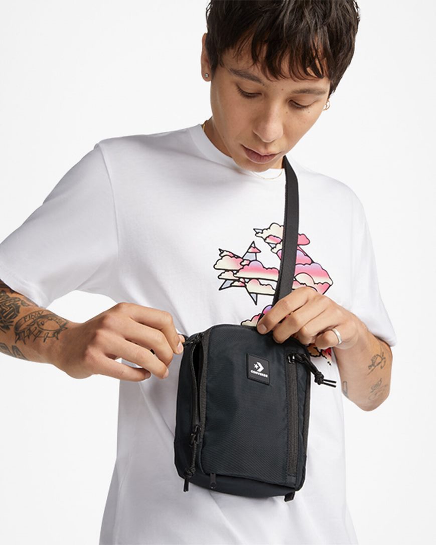 Converse Convertible Crossbody Vesker Dame Svarte | 425NWZRTJ
