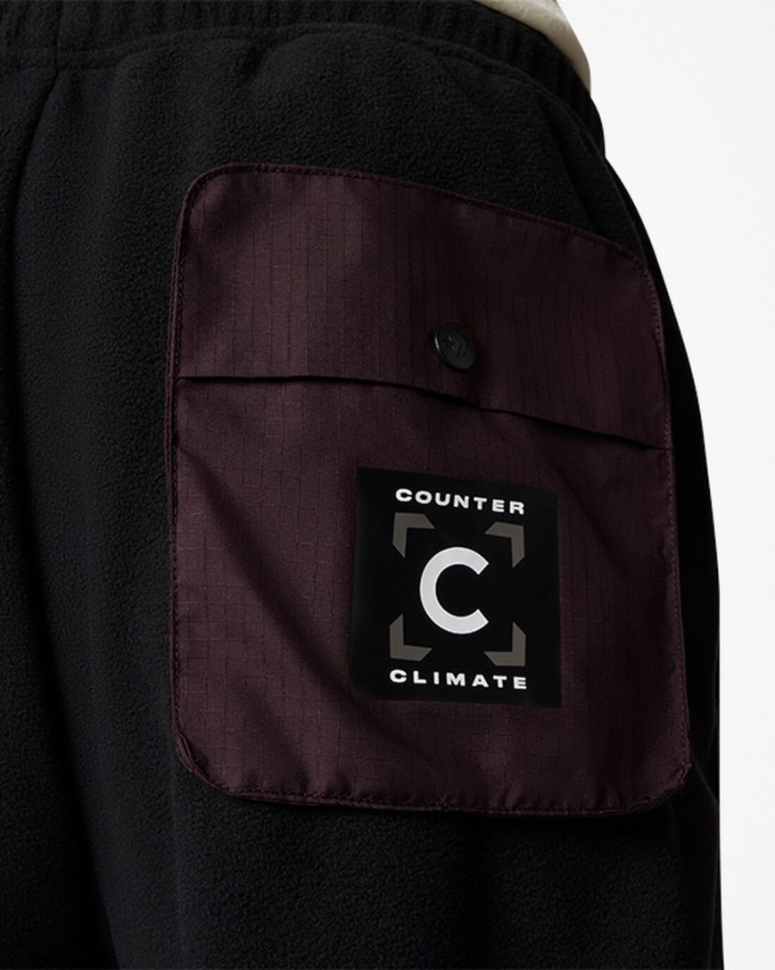 Converse Counter Climate Fleece Bukse Herre Svarte | 702JYWTGF