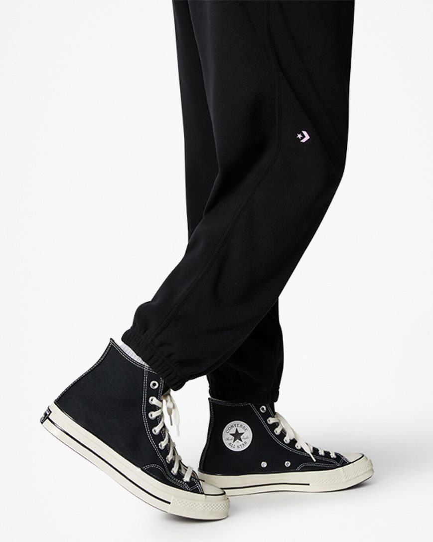 Converse Counter Climate Fleece Bukse Herre Svarte | 702JYWTGF