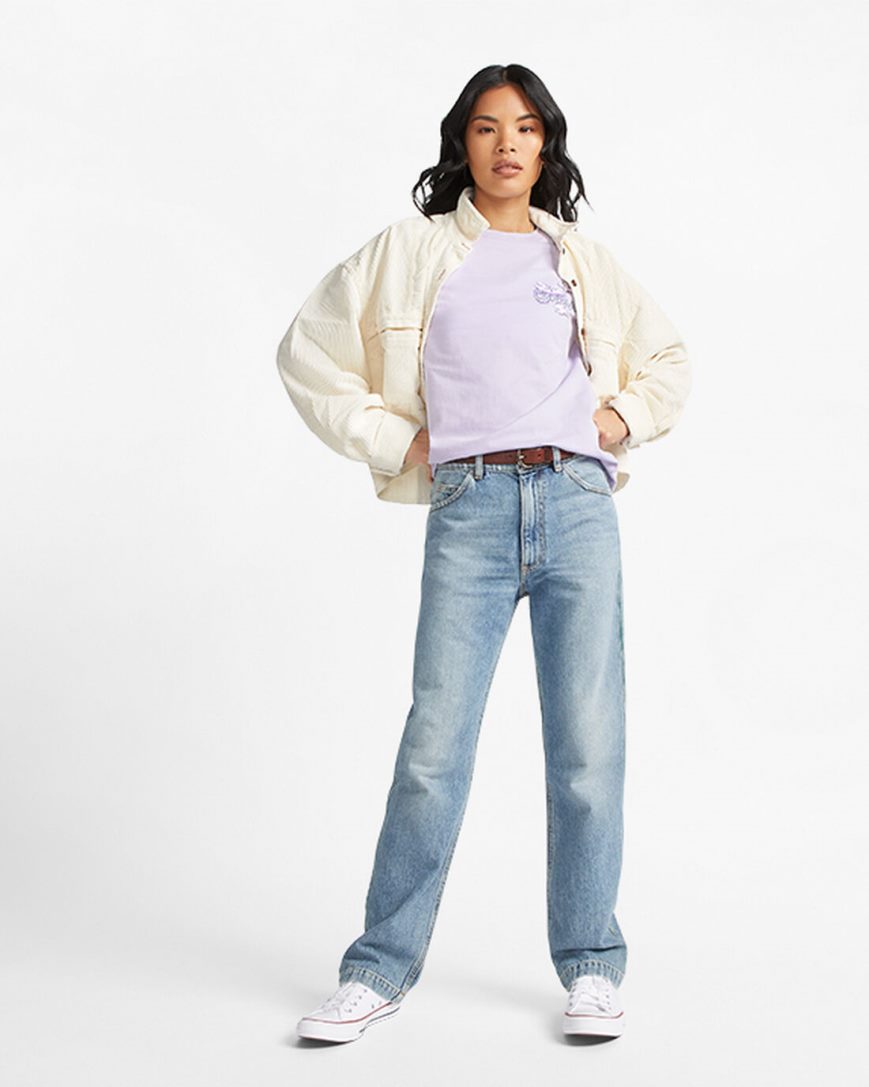 Converse Dreamer Grafiske T-Shirts Dame Lilla | 438XTHFPN