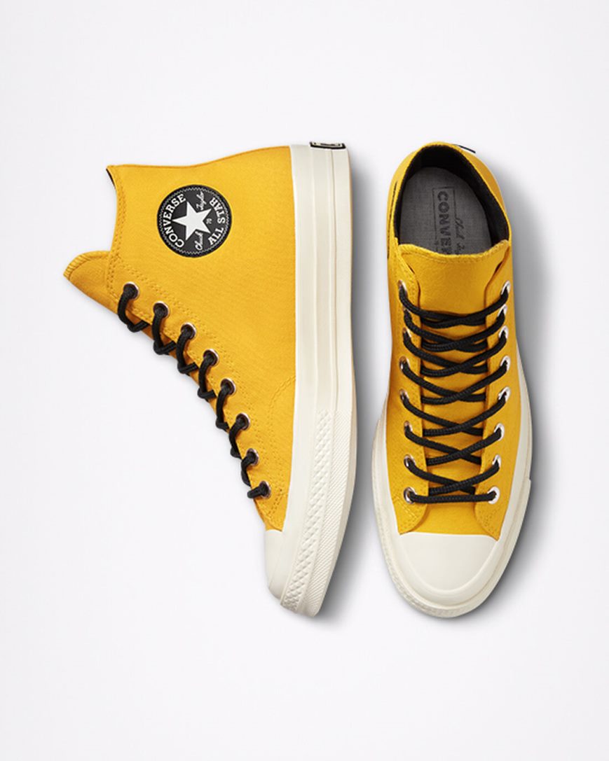 Converse Engineered Optimism Chuck 70 GORE-TEX Høye Sko Herre Gul Svarte | 891ZNTMKL