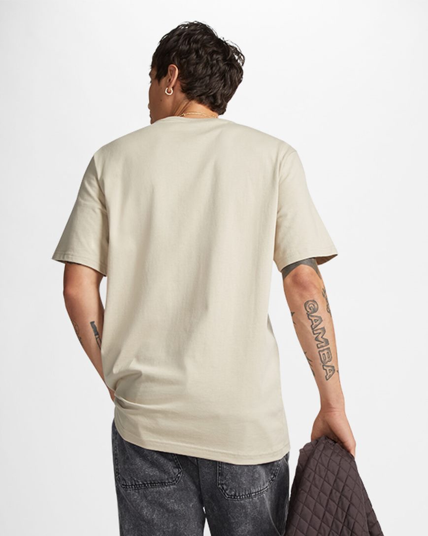 Converse Go-To Embroidered Star Chevron Standard Fit T-Shirts Dame Grå | 035RHIVFT