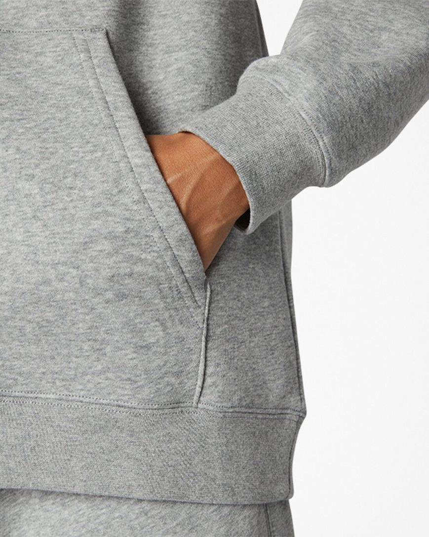 Converse Go-To Embroidered Star Chevron Standard Fit Fleece Hettegensere Herre Grå | 072NRYCOP